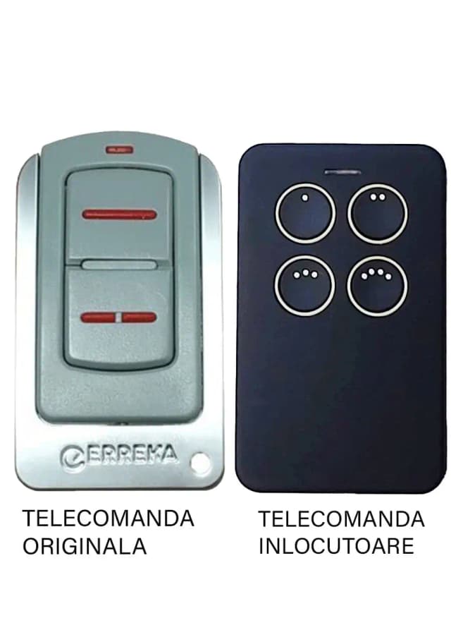 Telecomanda inlocuitoare poarta garaj Erreka Iris de doua si patru canale/ cod saritor/ 433.92MHz sau 868.35MHz (813)