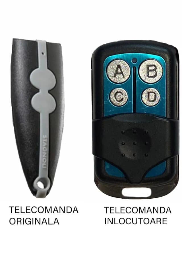 Telecomanda inlocuitoare poarta garaj Stagnoli Venus AV222 2 butoane/ cod fix/ 433.92Mhz (591)