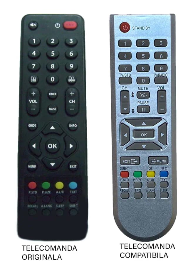 Telecomanda inlocuitoare reciever FOCUS SAT compatibil cu originalul (188-1)