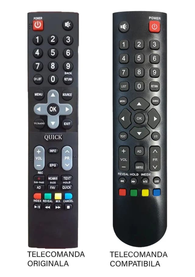 Telecomanda inlocuitoare TV Utok U50UHD1/ U55UHD1 compatibil cu originalul (347-2)
