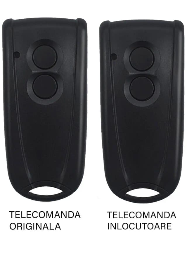 Telecomanda inlocuitoare poarta garaj 2 butoane cod saritor frecventa 433.92MHz EcoStar Rsc2 compatibila cu originalul (812)