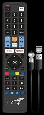 Telecomanda programabila universala 4:1 inclusiv cablu USB-C pentru programare Jollyline (696)
