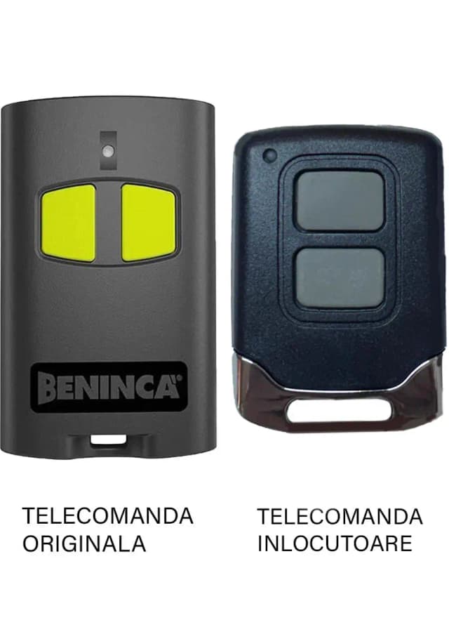 Telecomanda poarta garaj 2 butoane cod saritor frecventa 433.92 Mhz - Beninca TO.GO2VA (800)