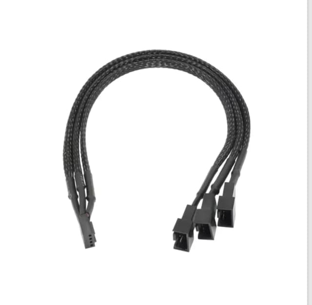 Cablu alimentare ventilator splitter 4pin mama PWM - 3pin tata 2x 4pin tata PWM 25cm AKYGA AK-CA-65
