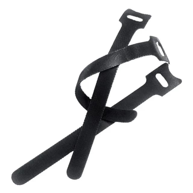 Set organizator de cabluri Banda Velcro Well 150mm x 12mm 25buc negru ORG-CABLE-T0225BK-WL