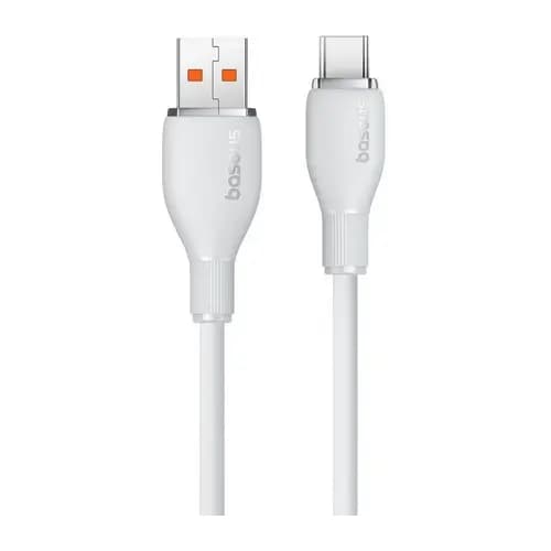 Cablu alimentare si date Baseus Pudding Fast Charging USB - USB Type-C 3.2 gen 1 100W 2m alb P10355703221-01