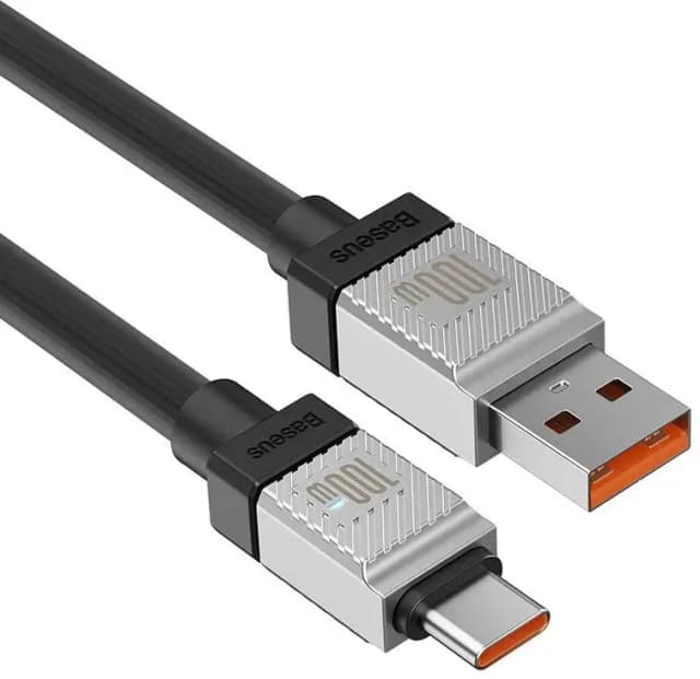 Cablu alimentare si date Baseus, Fast Charging USB2.0 - USB Type-C 100W 1m negru CAKW000601