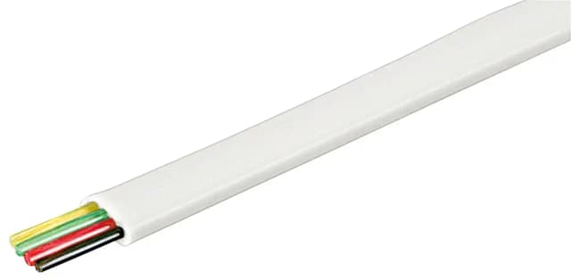 Cablu telefon 10m 4 fire litat 4x28AWG alb 20/60C BQ CABLE TEL-0032-100/WH-10