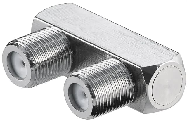 Adaptor TV forma de U Conector Soclu F - Soclu F 30x20mm cupru Goobay 11938