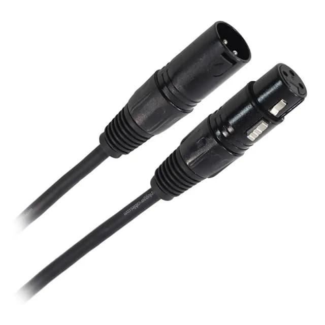 Cablu Professional XLR 3pin DMX mama - XLR 3pin DMX tata 0.6m PLUGGER PLU CABD XF3XM3 0M60 EAS