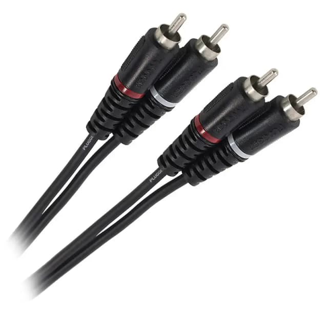 Cablu audio Professional 2x RCA tata - 2x RCA tata 6m PLUGGER PLU CABB RM0RM0 6M00 EAS