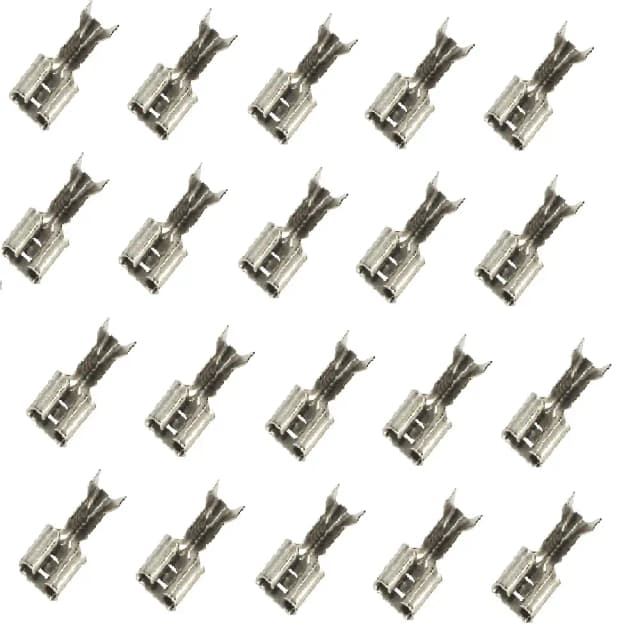 Set 20 papuci cablu mama 6.3x0.5mm cositoriti pentru cablu 0.5-1mm2 Somogyi Electronic KSH 6,3-0,5/Sn-20