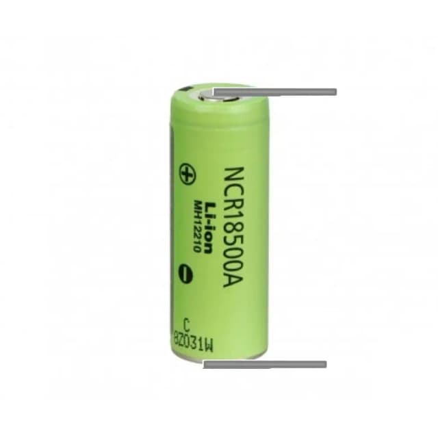 Acumulator 18500 LI-ION 3.6V 2040mAh 3.8A Panasonic NCR18500A-2040-U cu lamele sudate in U