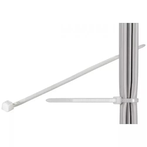 Coliere plastic strangere cabluri 292x3.5 mm transparent 100buc fixPoint